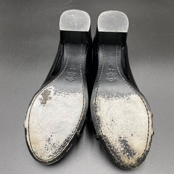 Tory Burch Asher Patent Studded Rockstud Pump Black Women's Size 6 - Picture 11 of 12